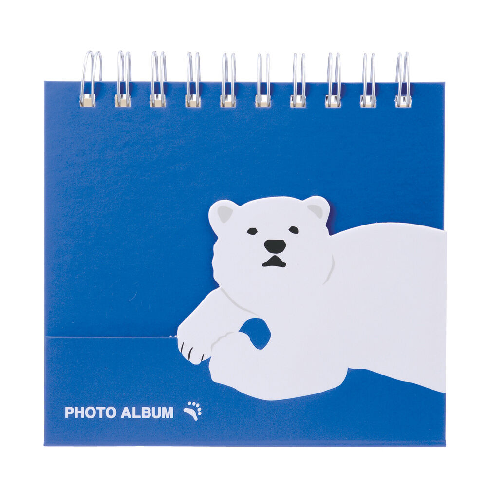  「［Ｌ判サイズ・36枚収納可］　フォトスタンドアルバム・アニマルこども」|ステーショナリー|シロクマ
