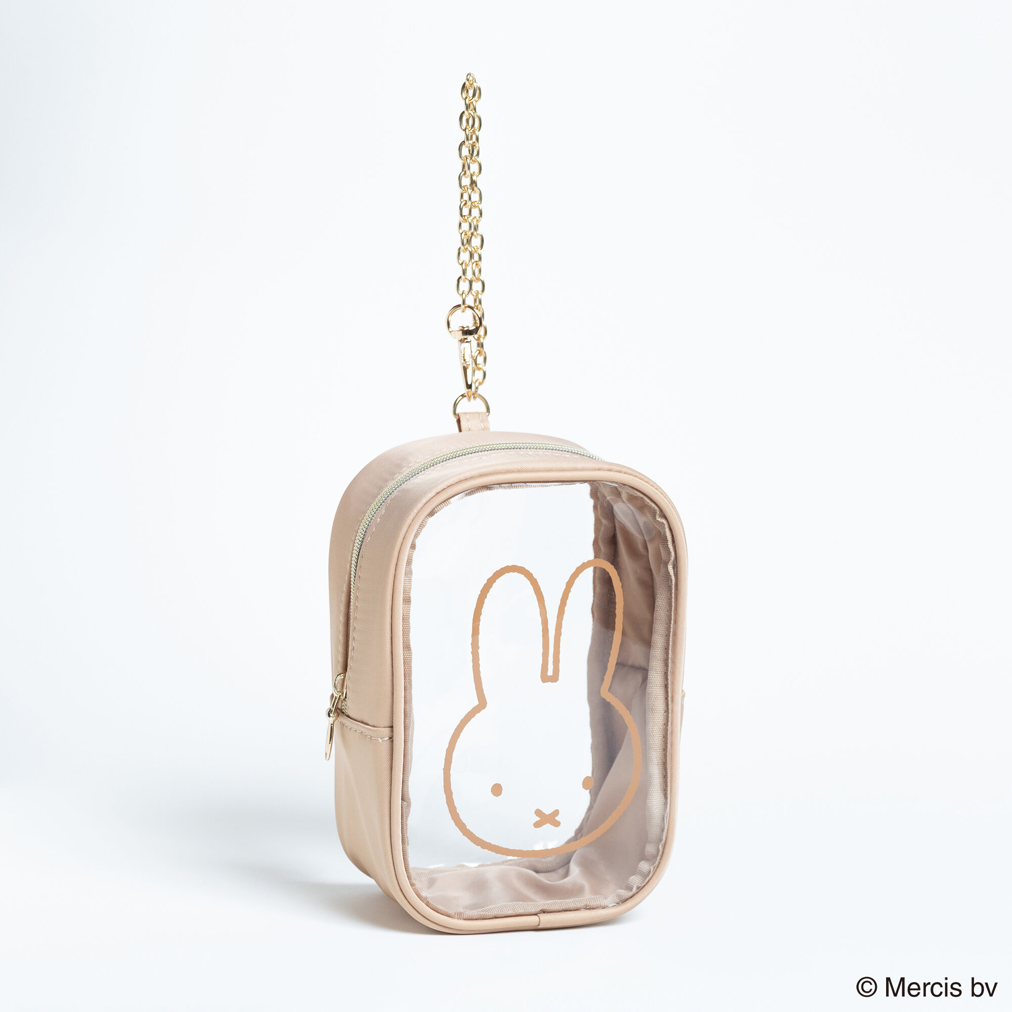  「MIFFY CLEARスクエアポーチ」|ポーチ|BEG