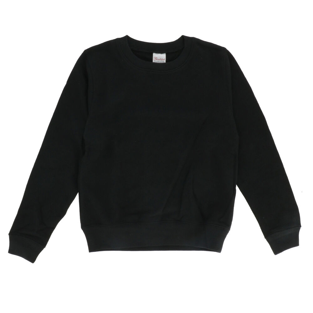 BACKYARD FAMILY「トレーナー キッズ 通販 ジュニア クルーネックライトトレーナー スウェット ルームウェア 100」|その他ベビーウェア|ブラック1