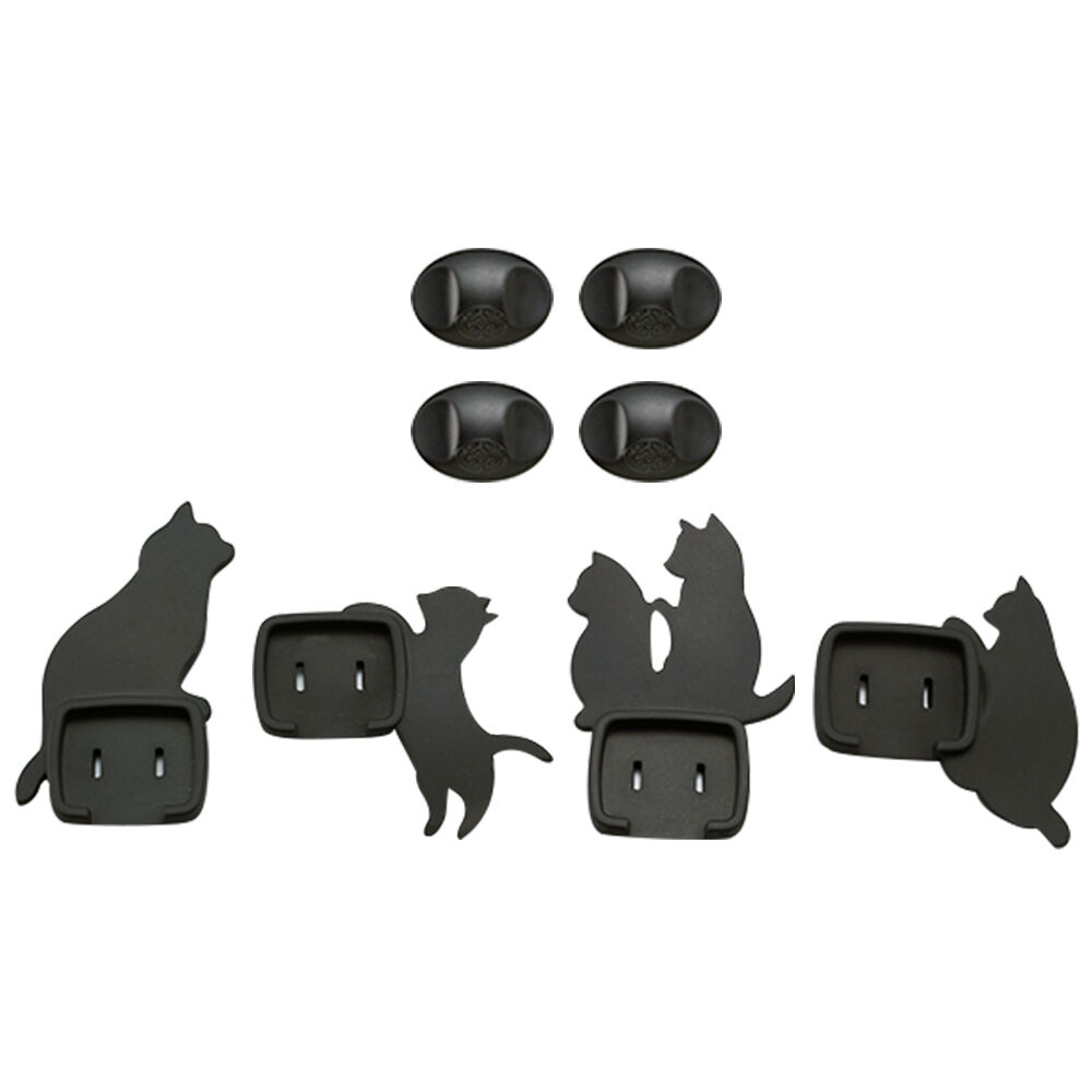 BACKYARD FAMILY「コンセントカバー おしゃれ 通販 赤ちゃん 感電防止 キャップ おしゃれ ねこ 猫 ネコ 黒」|その他|その他1