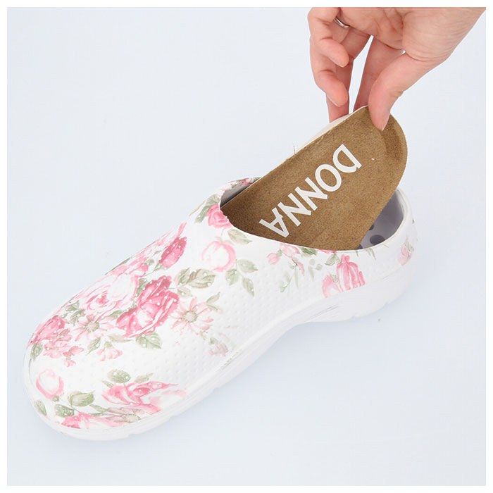 BACKYARD FAMILY「サンダル レディース つっかけ 通販 ぺたんこ おしゃれ スリッポン サボサンダル かわいい 花柄」|スリッポン|