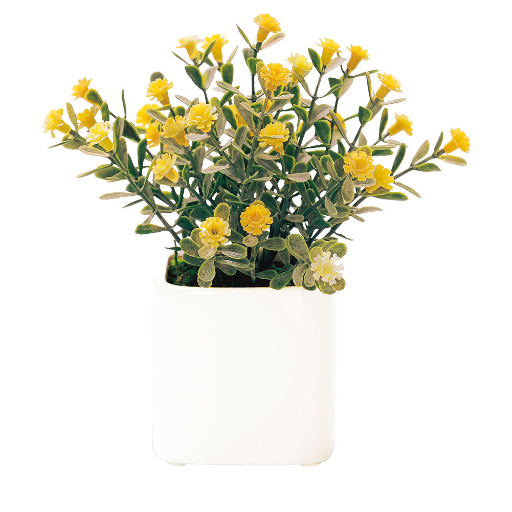 BACKYARD FAMILY「光触媒 観葉植物 通販 フェイクグリーン ミニ インテリアグリーン リアル 小さめ おしゃれ」|その他|イエロー1