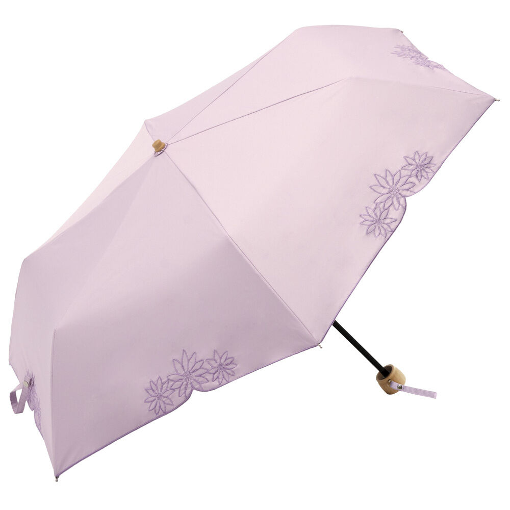 BACKYARD FAMILY「because ビコーズ 晴雨兼用傘 折りたたみ傘 遮光性 通販 傘 折り畳み傘 雨傘 日傘」|傘|パープル1