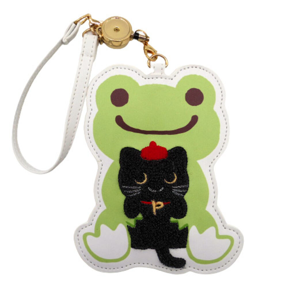 BACKYARD FAMILY「パスケース キャラクター リール付き 通販 定期入れ ICカード IDカード 社員証 定期券」|定期入れ|グリーン2