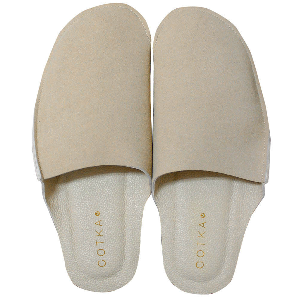 BACKYARD FAMILY「携帯スリッパ おしゃれ スエード 通販 スリッパ 室内履き 室内ばき ルームシューズ 折らない」|ルームシューズ|ベージュ1