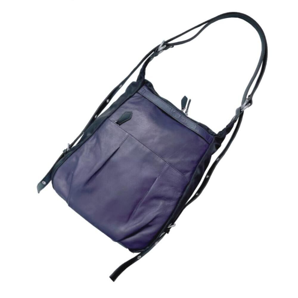 BACKYARD FAMILY「リュック ショルダー 2WAY ラムレザー 通販 リュックサック デイパック ラムレザーバッグ」|リュック|パープル1