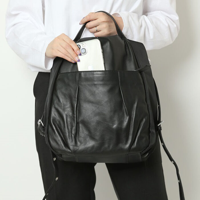 BACKYARD FAMILY「リュック ショルダー 2WAY ラムレザー 通販 リュックサック デイパック ラムレザーバッグ」|リュック|