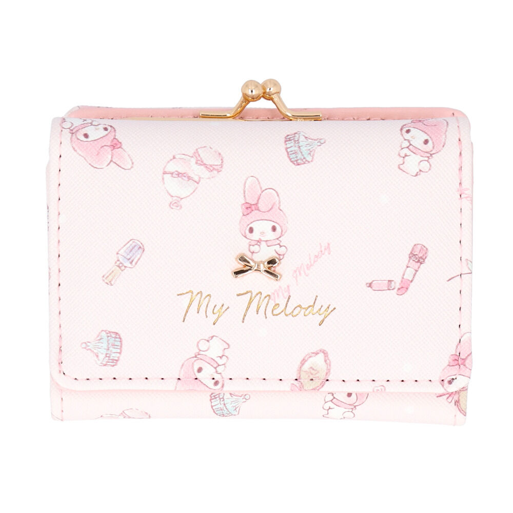 BACKYARD FAMILY「財布 サンリオ 三つ折り 通販 三つ折り財布 がまぐち財布 がまぐち サイフ がま口財布 お財布」|財布|ピンク1