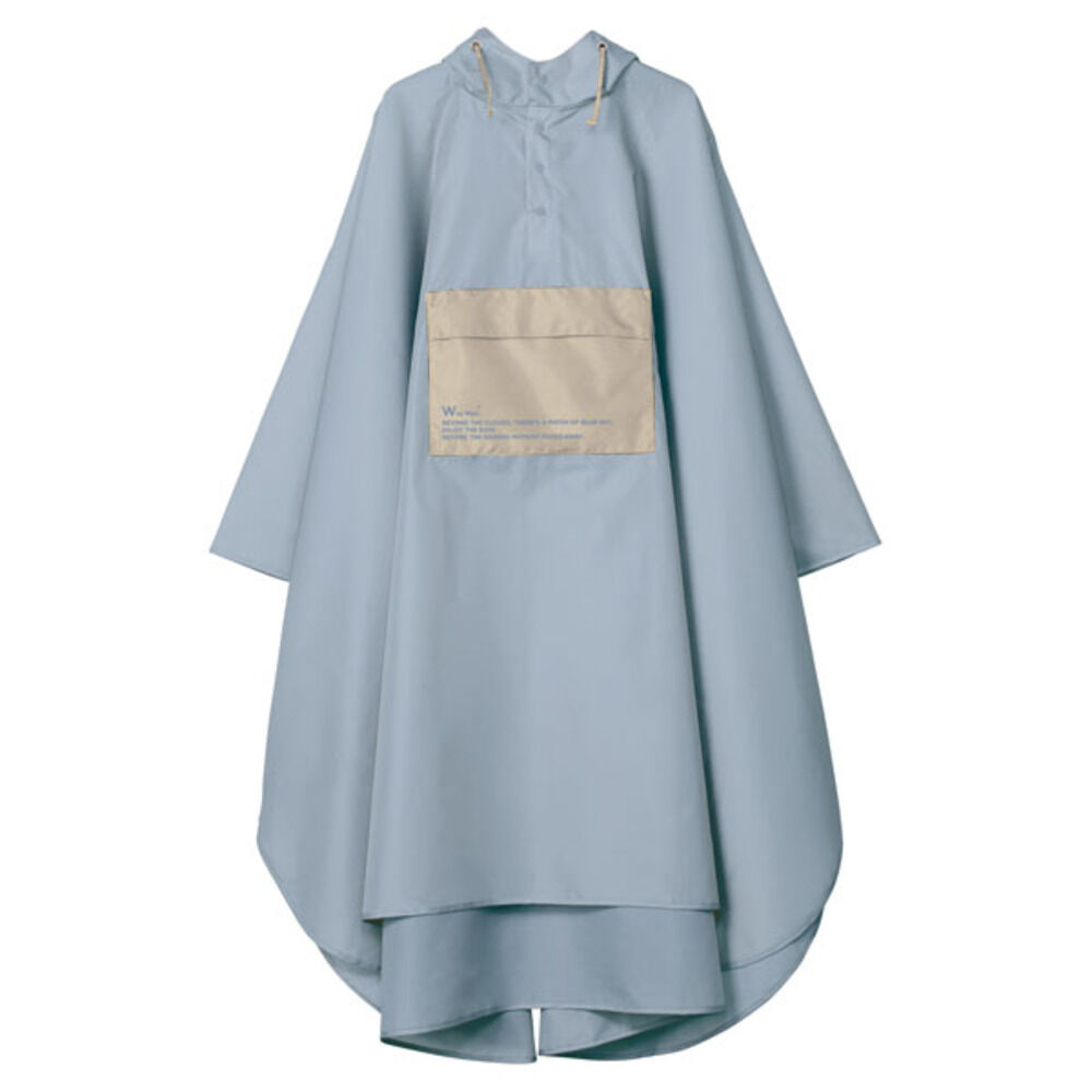 Wpc.「wpc レインコート R005 通販 レインポンチョ メンズ レディース 折りたたみ コンパクト」|レインコート|ブルー1