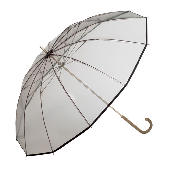 BACKYARD FAMILY「WPC ワールドパーティ 長傘 ビニール傘 通販 長雨傘 透明 グラスファイバー 太め グリップ」|傘|