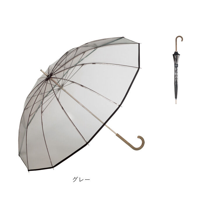 BACKYARD FAMILY「WPC ワールドパーティ 長傘 ビニール傘 通販 長雨傘 透明 グラスファイバー 太め グリップ」|傘|