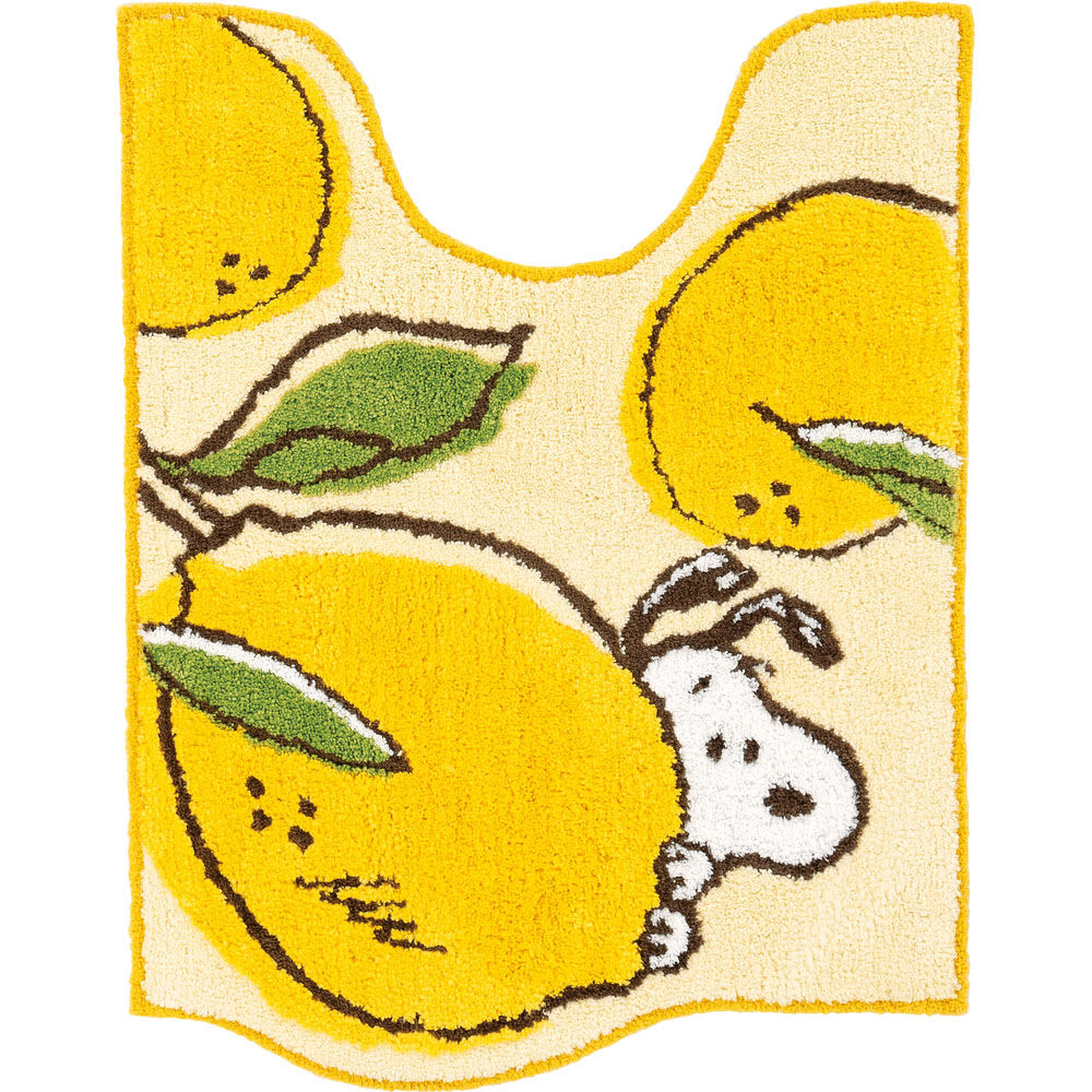 BACKYARD FAMILY「センコー トイレマット キャラクター 通販 トイレ マット ロング 80&times;60 かわいい おしゃれ」|トイレタリー・ランドリーグッズ|イエロー1
