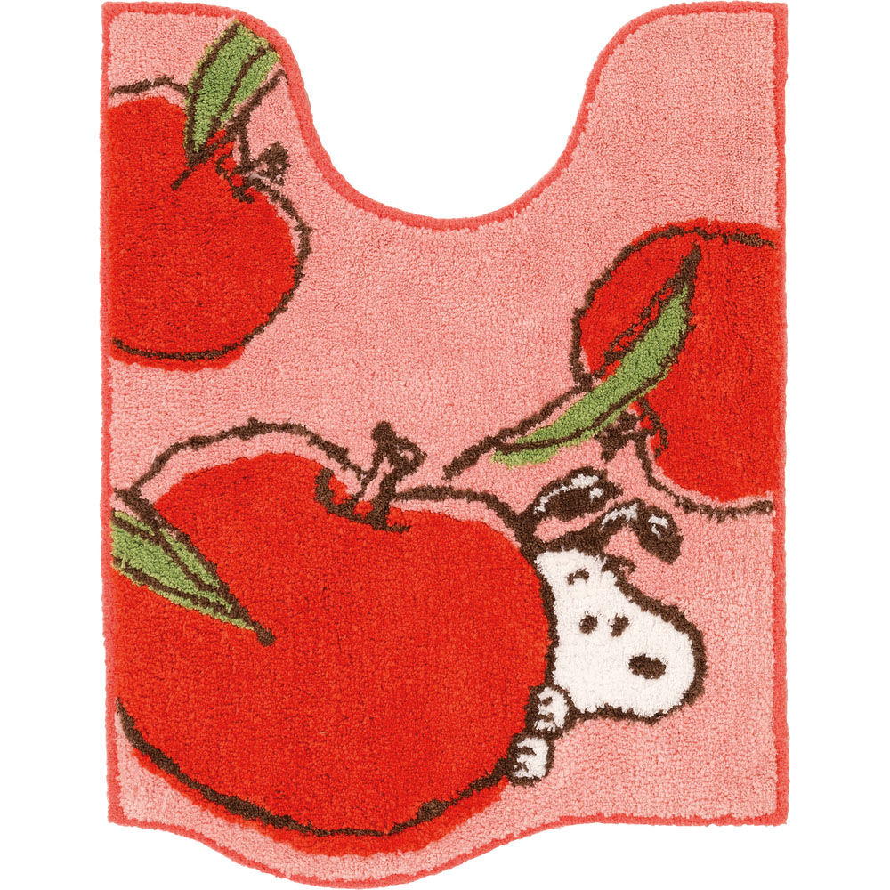 BACKYARD FAMILY「センコー トイレマット キャラクター 通販 トイレ マット ロング 80&times;60 かわいい おしゃれ」|トイレタリー・ランドリーグッズ|レッド1