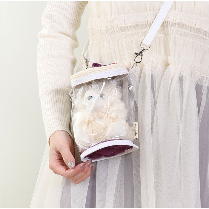 BACKYARD FAMILY「推し活 ぬいぐるみ 収納 通販 ぬいぐるみクリアバッグ ぬい 持ち運び ポーチ ぬいぐるみポーチ」|ショルダー・メッセンジャー|