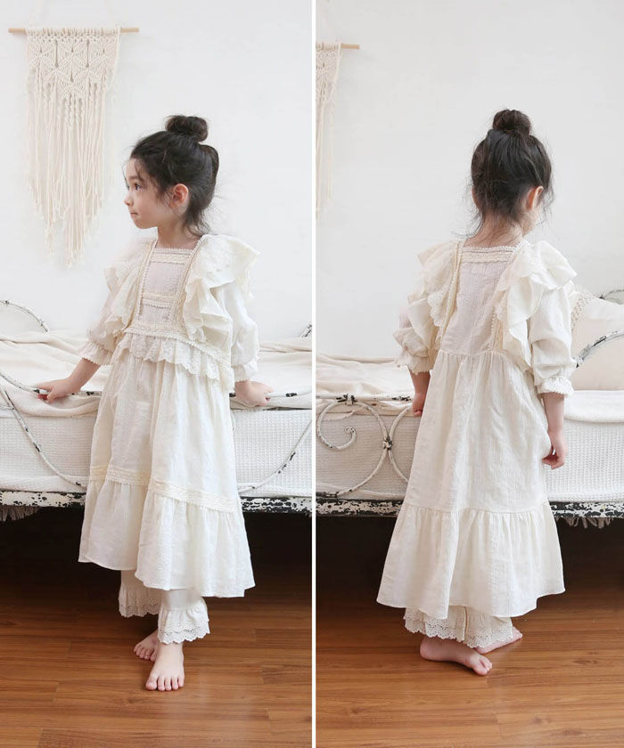 BACKYARD FAMILY「キッズ パジャマ 女の子 ジュニア 通販 ワンピース 55012201 パジャマドレス」|その他|