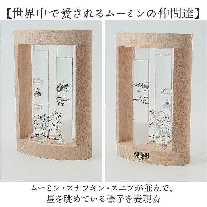 BACKYARD FAMILY「温度計 おしゃれ 通販 ストームグラス インテリア温度計 ガラスフロート温度計 木枠 かわいい」|クロック・置時計|