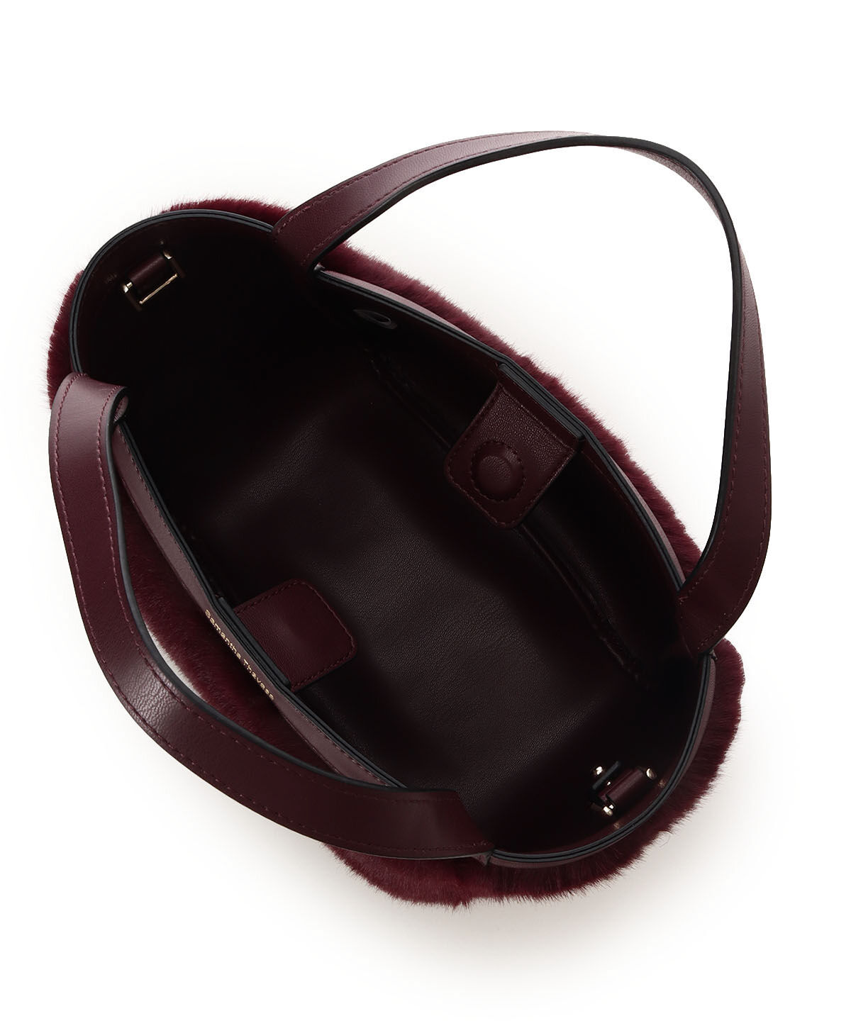 Samantha Thavasa「ポーチ付き コンパクトファーバッグ」|ハンドバッグ|