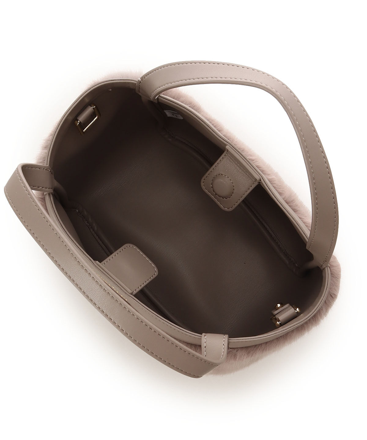 Samantha Thavasa「ポーチ付き コンパクトファーバッグ」|ハンドバッグ|