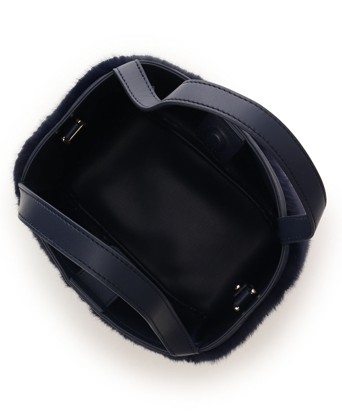 Samantha Thavasa「ポーチ付き コンパクトファーバッグ」|ハンドバッグ|