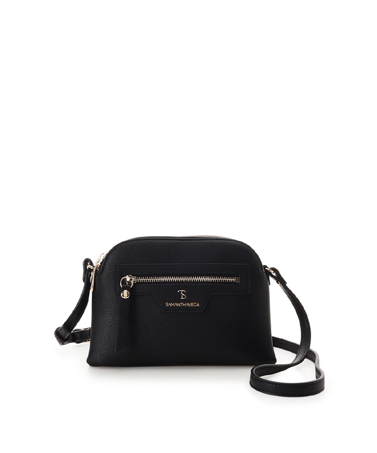 Samantha Vega「スムースドーム型ショルダーバッグ」|ショルダー・メッセンジャー|ブラック