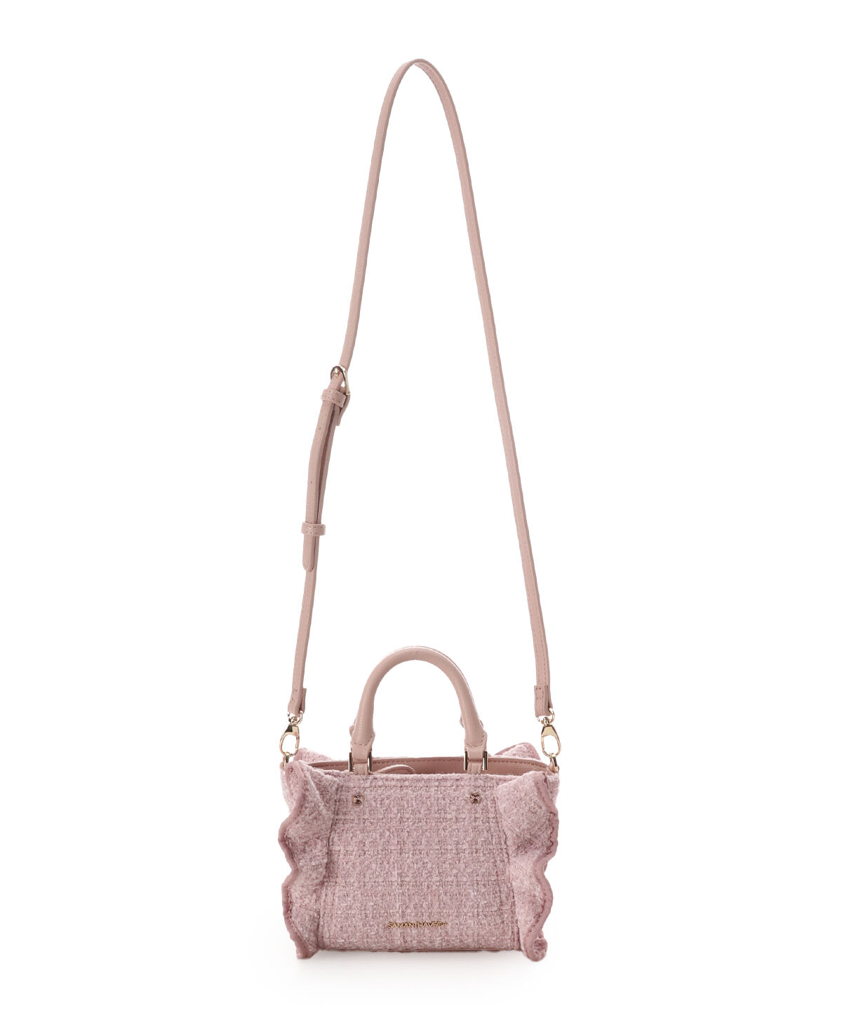 Samantha Vega「ツイードフリルミニショルダーバッグ」|ショルダー・メッセンジャー|