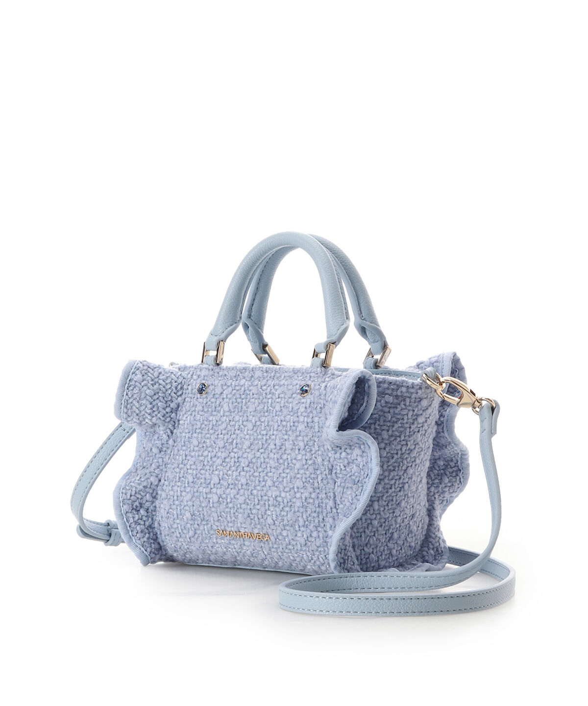 Samantha Vega「ツイードフリルミニショルダーバッグ」|ショルダー・メッセンジャー|