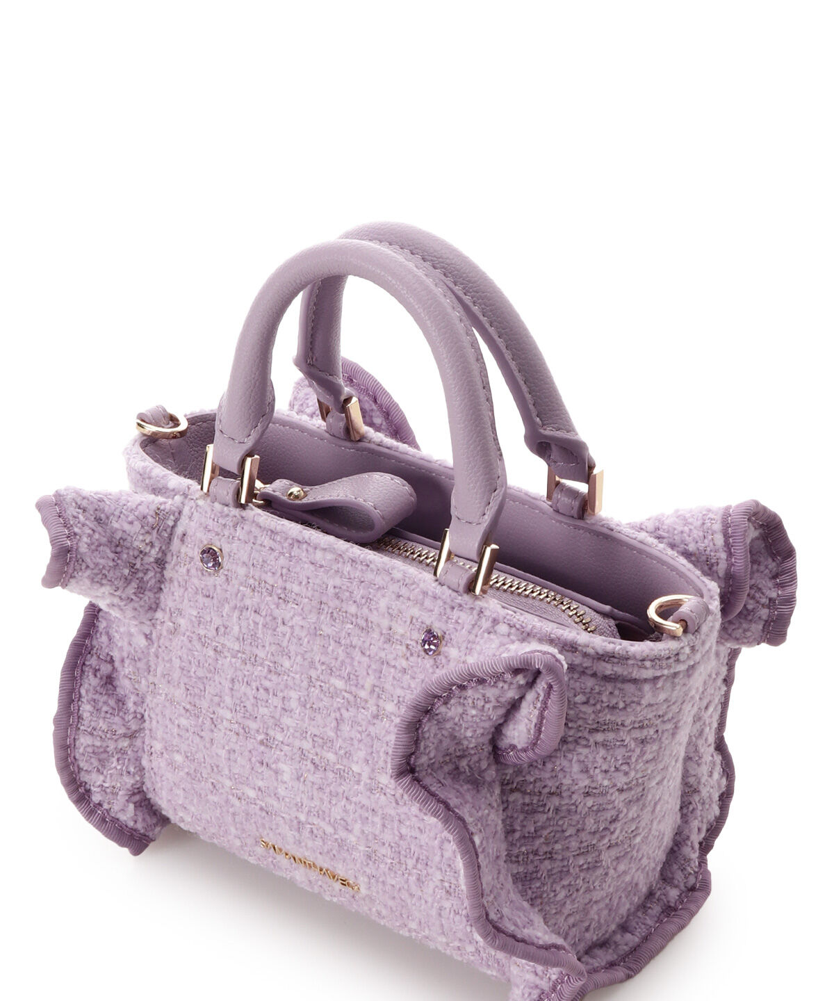 Samantha Vega「ツイードフリルミニショルダーバッグ」|ショルダー・メッセンジャー|