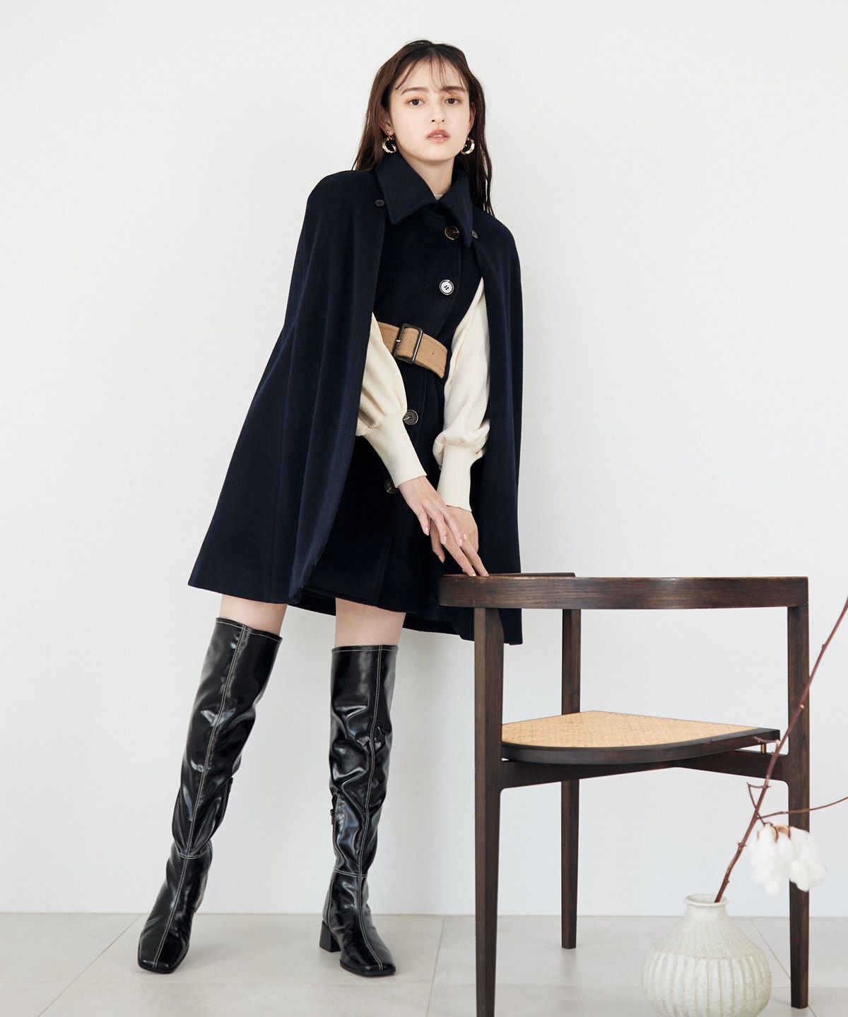 REDYAZEL「ケープコート」|その他|ネイビー