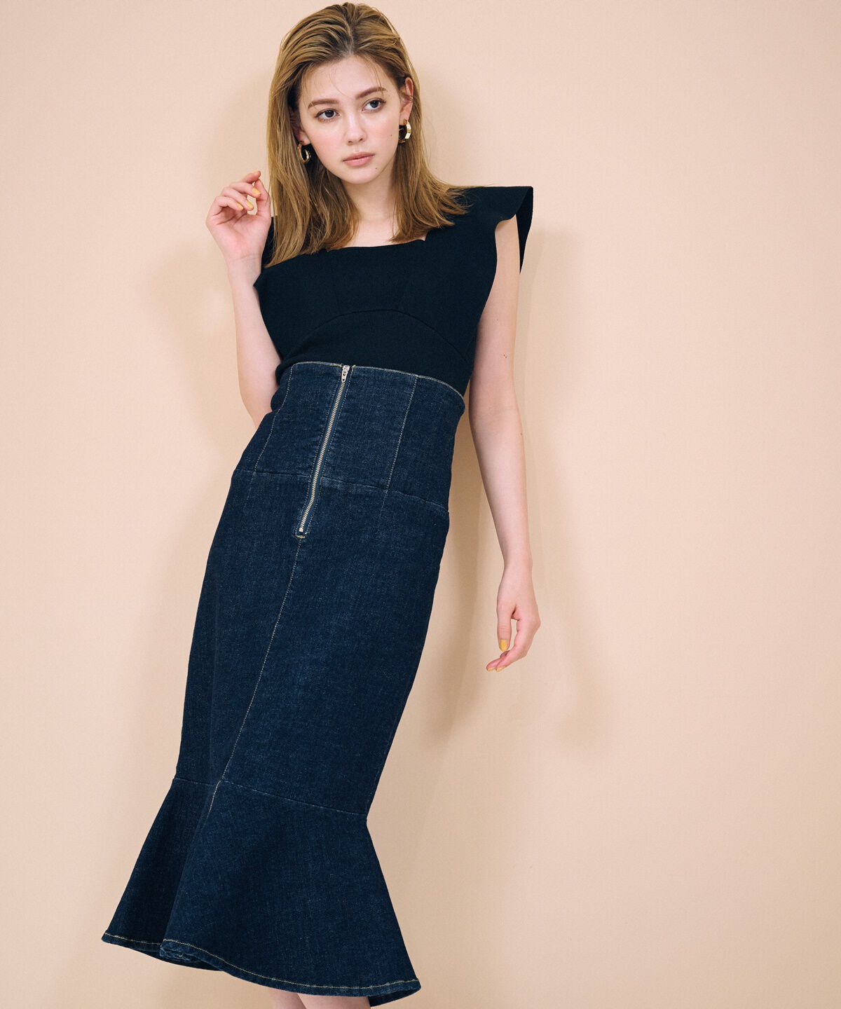 REDYAZEL「デニムマーメイドスカート」|スカート|