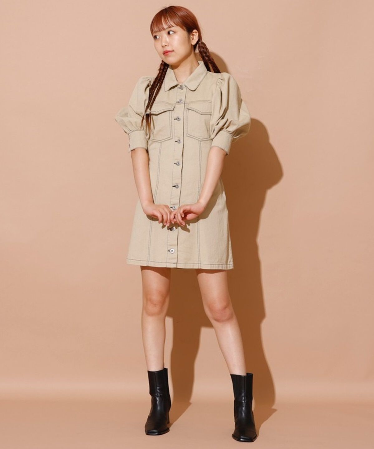 REDYAZEL「ボリュームスリーブワンピース」|ワンピース|