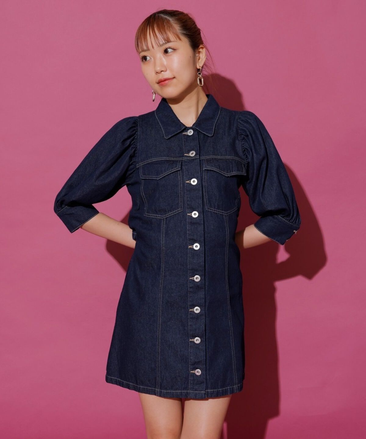 REDYAZEL「ボリュームスリーブワンピース」|ワンピース|