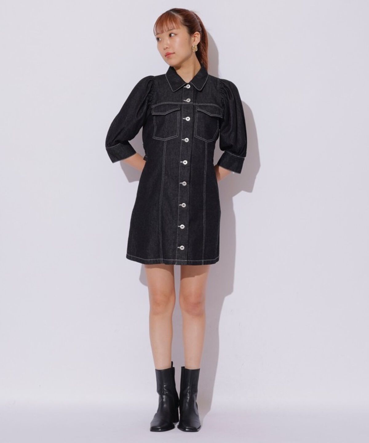 REDYAZEL「ボリュームスリーブワンピース」|ワンピース|