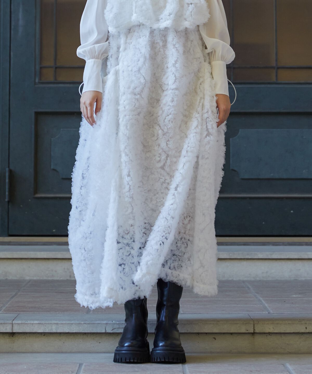 REDYAZEL「チュールボリュームスカート」|フレア|