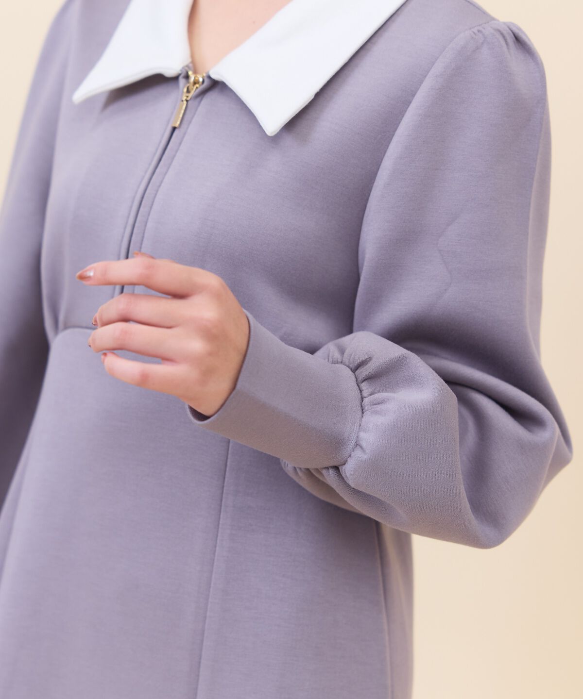 REDYAZEL「襟付きダンボールロングワンピース」|ワンピース|