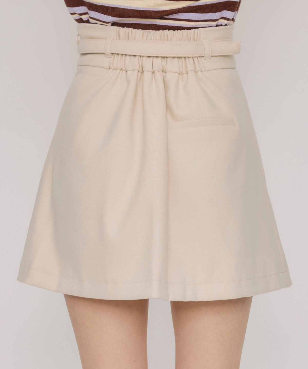 REDYAZEL「メルトンライクプリーツミニスカート」|フレア|