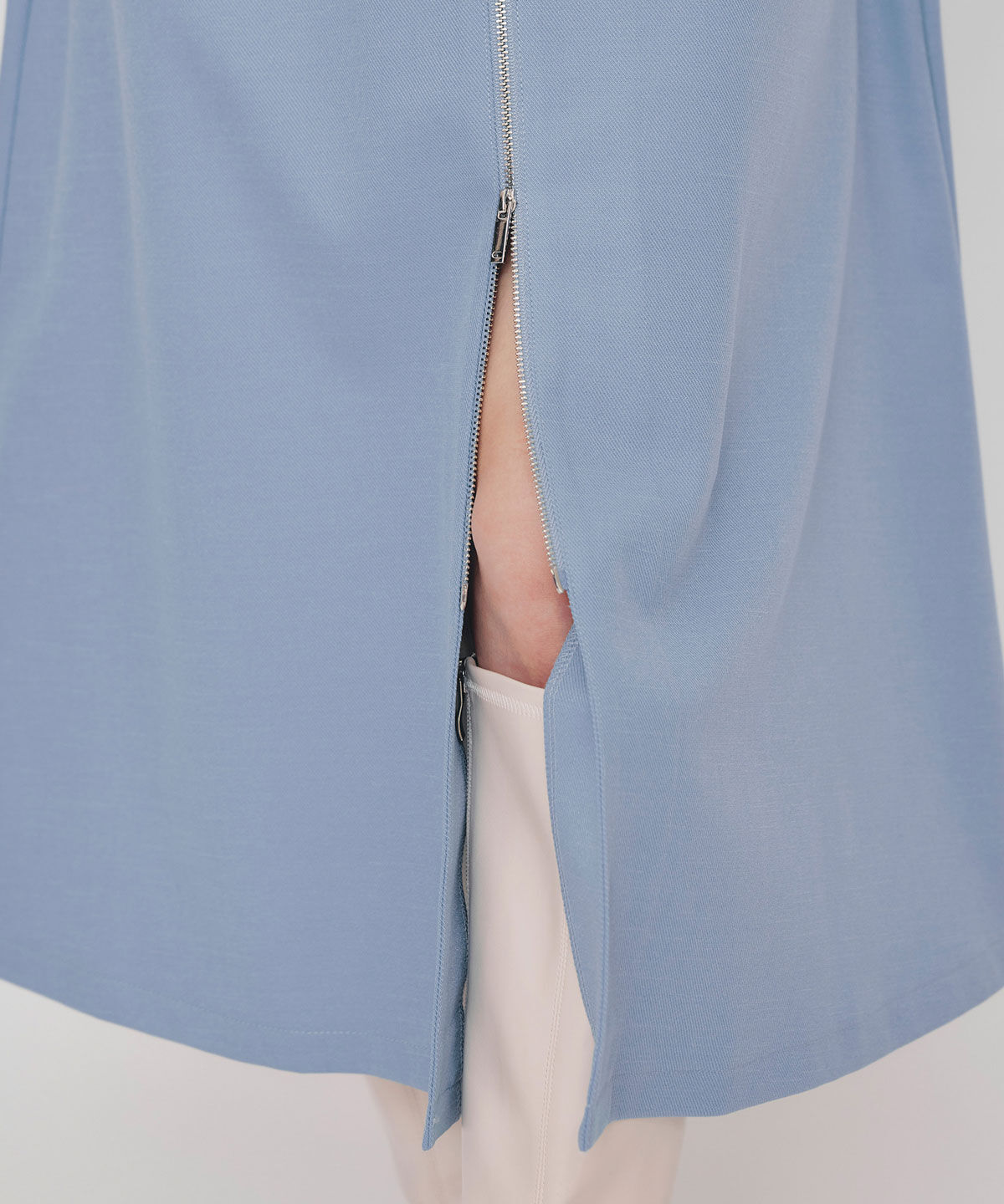 REDYAZEL「フロントZIPバイカラーロングワンピース」|ワンピース|