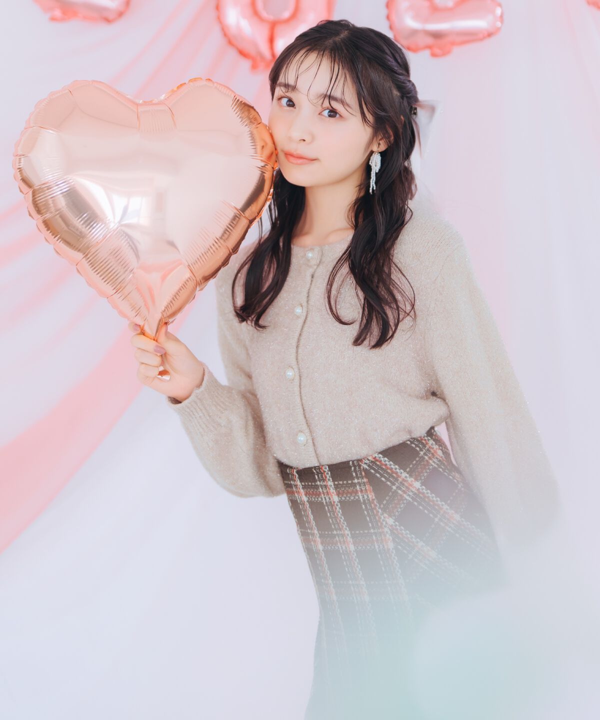 WILLSELECTION「パールボタンラメカーディガン」|カーディガン|