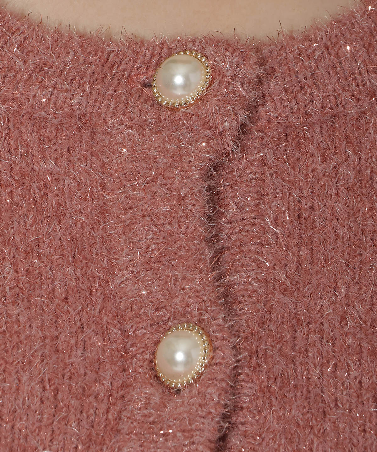 WILLSELECTION「パールボタンラメカーディガン」|カーディガン|