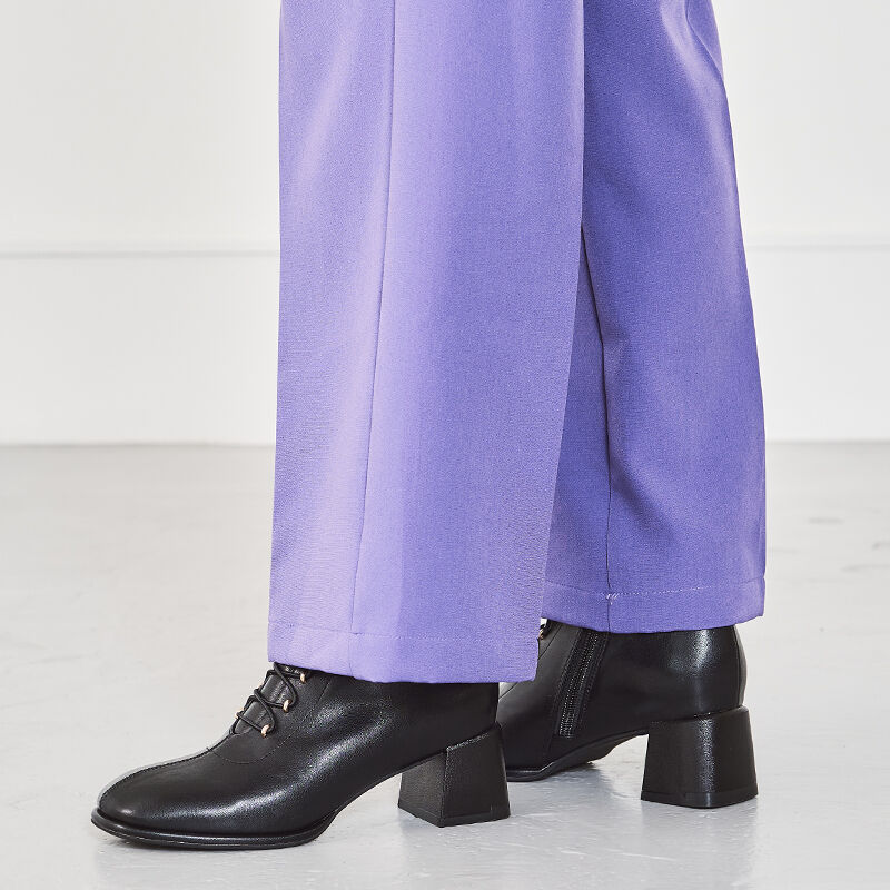 ORiental TRaffic「【EC限定】オーバーヒールレースアップブーツ/25404」|ショートブーツ|