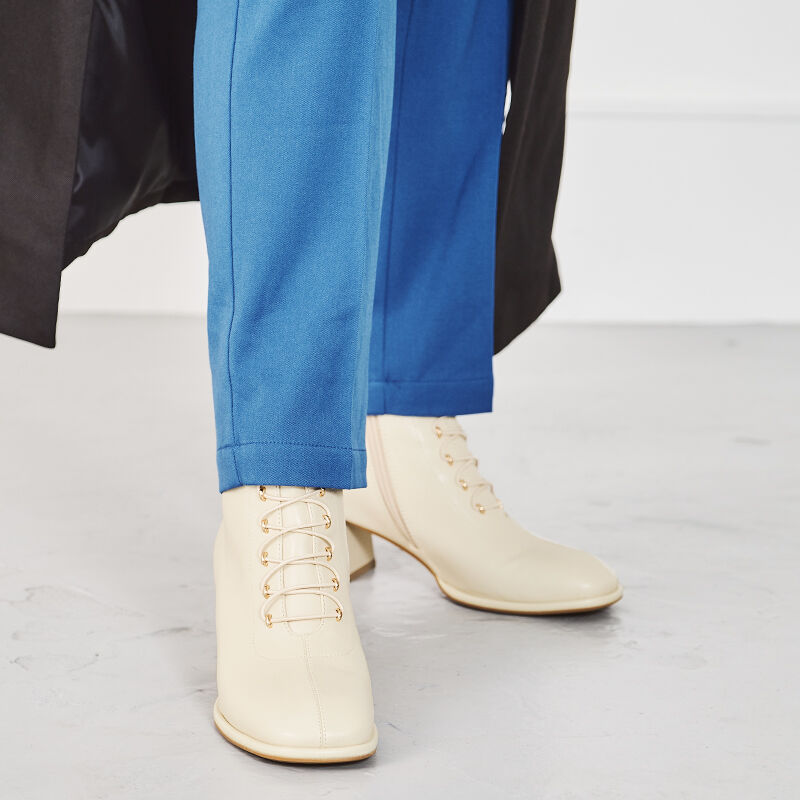 ORiental TRaffic「【EC限定】オーバーヒールレースアップブーツ/25404」|ショートブーツ|