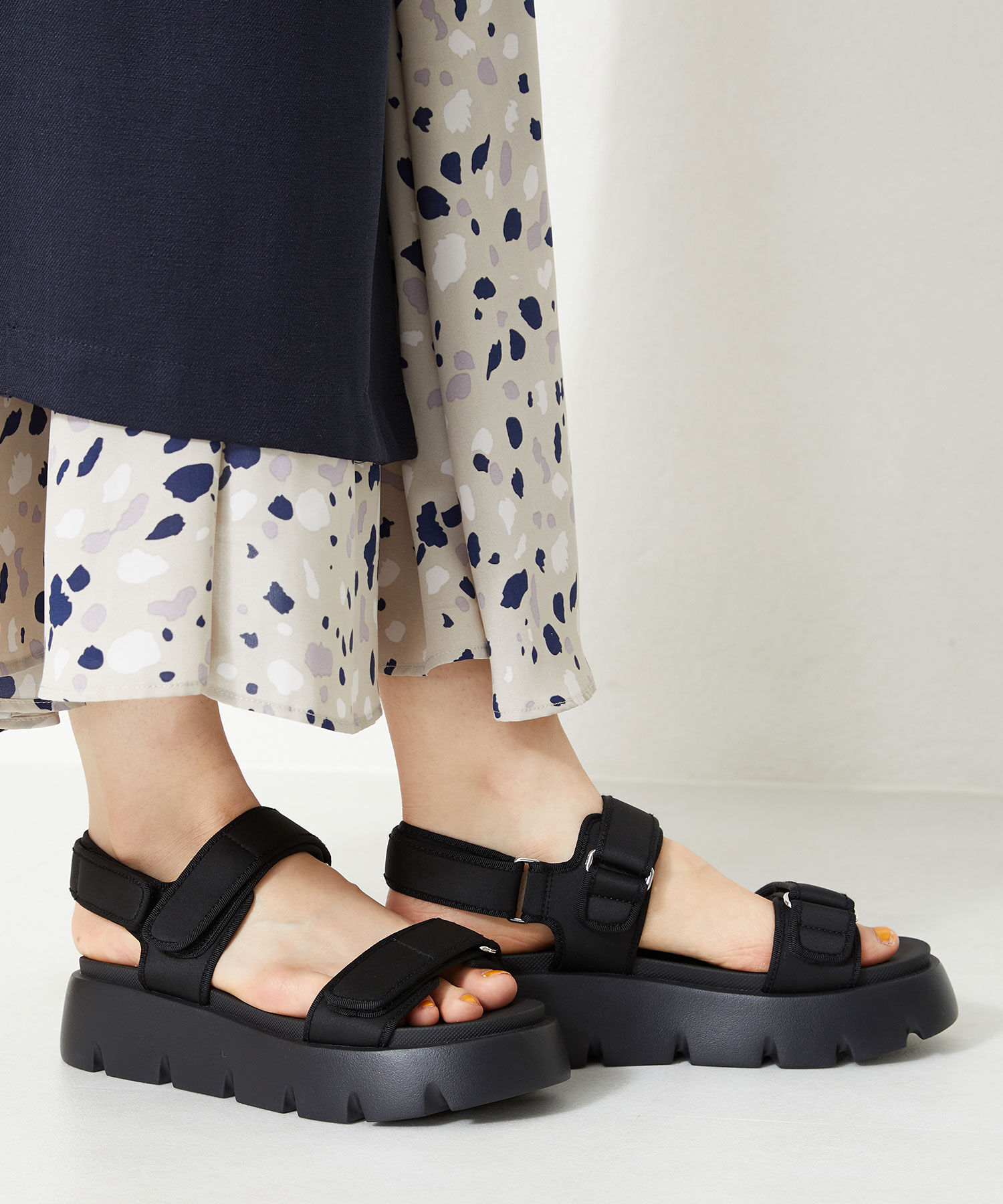 ORiental TRaffic「【アウトレット価格】厚底ナイロンベルトスポーツサンダル/OT3212 サンダル 厚底 スポサン 人気」|サンダル|