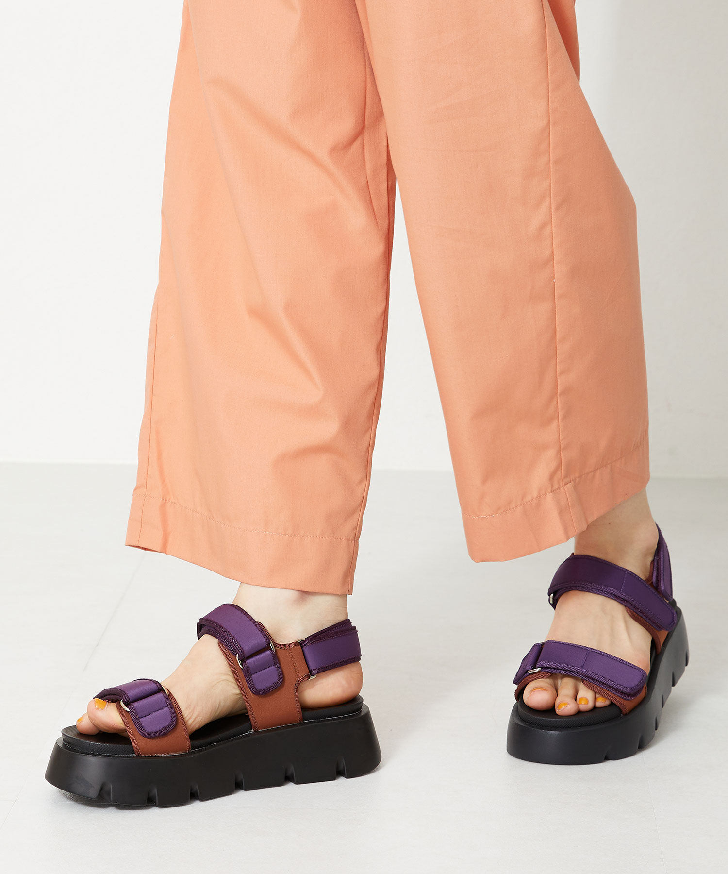 ORiental TRaffic「【アウトレット価格】厚底ナイロンベルトスポーツサンダル/OT3212 サンダル 厚底 スポサン 人気」|サンダル|