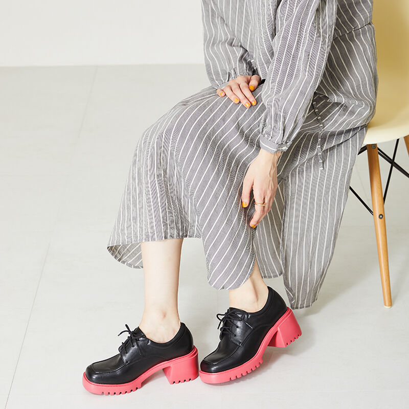 ORiental TRaffic「カラーソール厚底レースアップシューズ/41103」|パンプス|