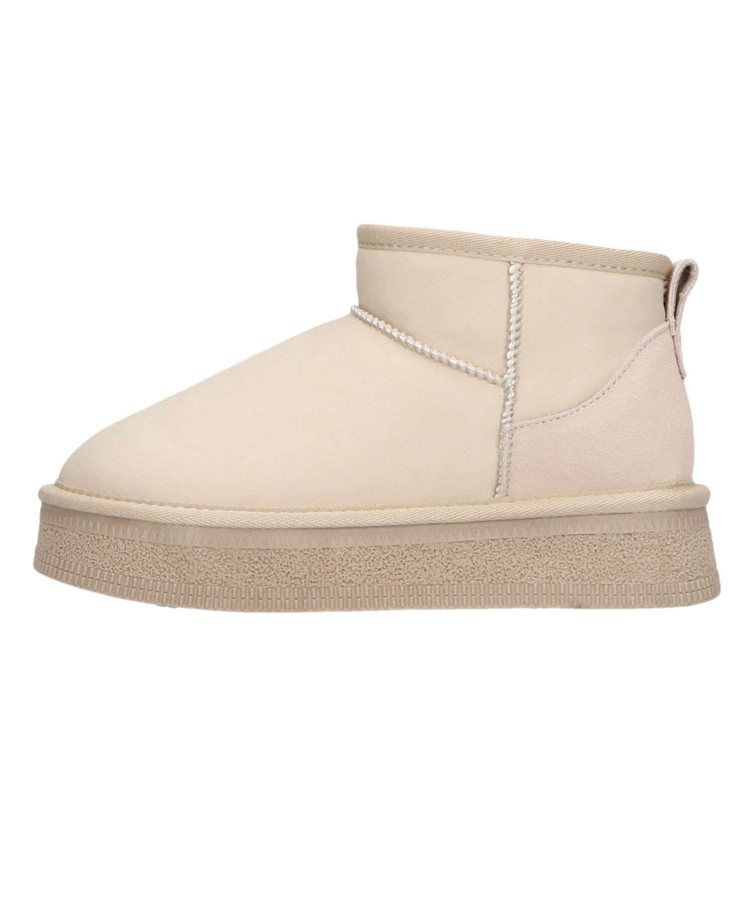 ORiental TRaffic「【 厚底 】フレアソール ムートン ショート ブーツ/41426 防寒」|ショートブーツ|