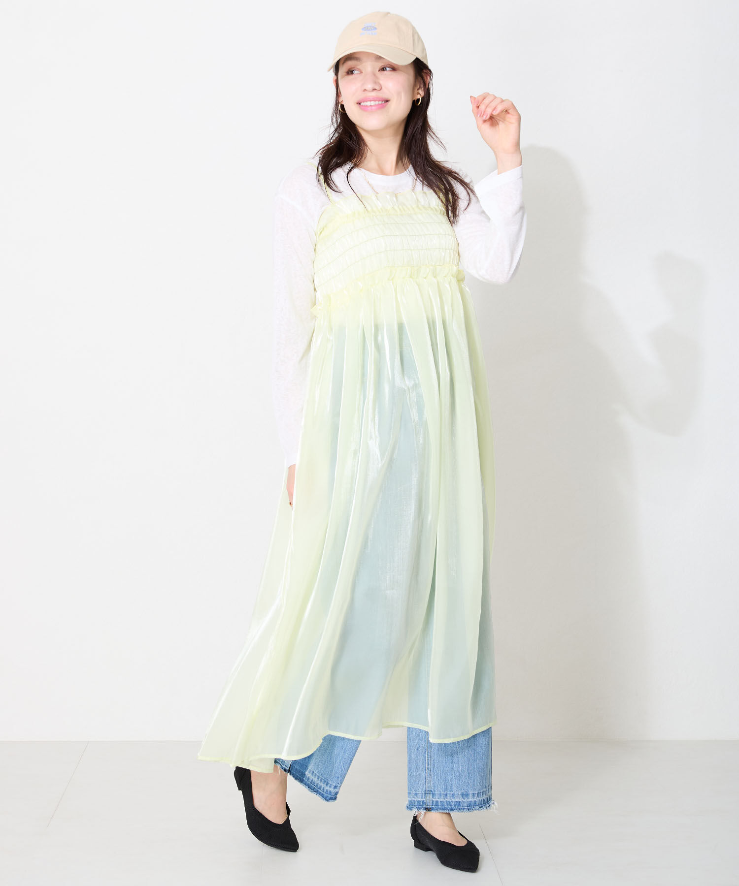 WA Oriental TRaffic「●人気アイテム● 軽量 シアー ニットパンプス /52108 柔らかい クッション」|パンプス|