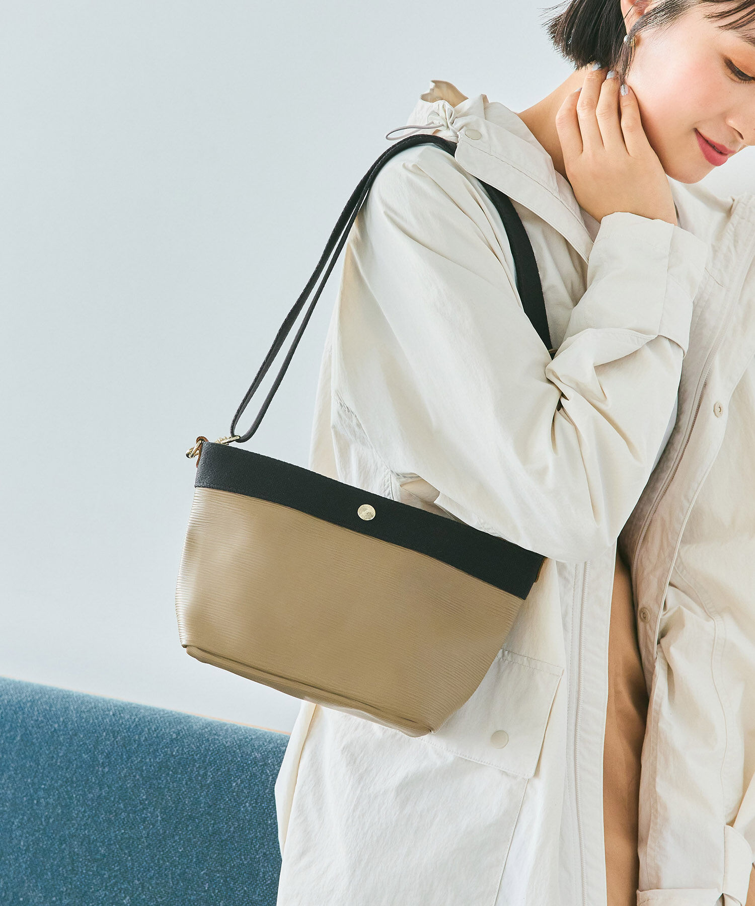 TOPKAPI BREATH「【VERY 10月号掲載】RIPPLE リプル ミニショルダー バッグ」|ショルダー・メッセンジャー|カーキブラウン