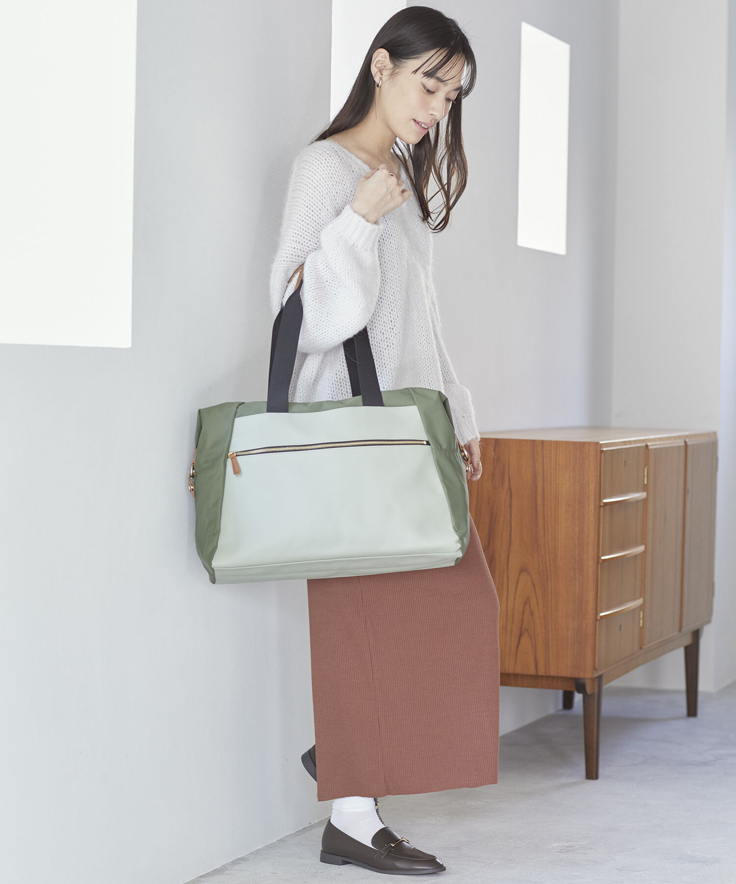 TOPKAPI BREATH「【VERY11月号掲載】RIPPLE TRIPリプル トリップ ナイロン コンビ キャリーオンボストンバッグ トラベル旅行」|ボストンバッグ|