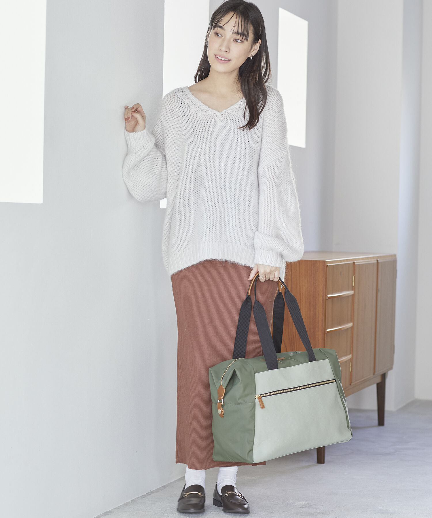 TOPKAPI BREATH「【VERY11月号掲載】RIPPLE TRIPリプル トリップ ナイロン コンビ キャリーオンボストンバッグ トラベル旅行」|ボストンバッグ|