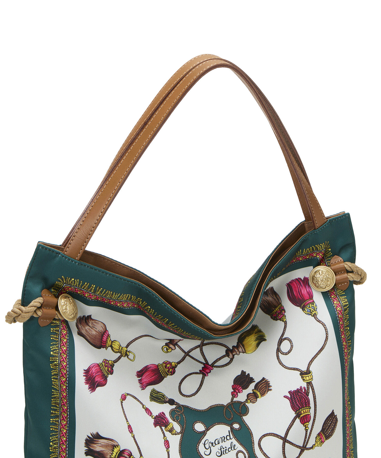 TOPKAPI TREASURE「【TREASURE TOPKAPI】マイルドサテン スカーフ柄 トートバッグ」|トートバッグ|