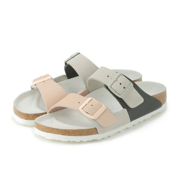 BIRKENSTOCK「【ビルケンシュトック】アリゾナスプリット/ミネラル ライトローズ スエード/サンダル レディース」|サンダル|ライトローズ